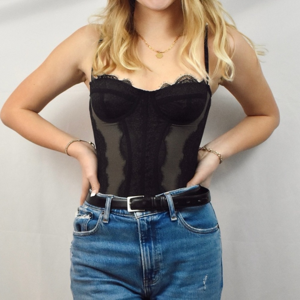 Black corset top